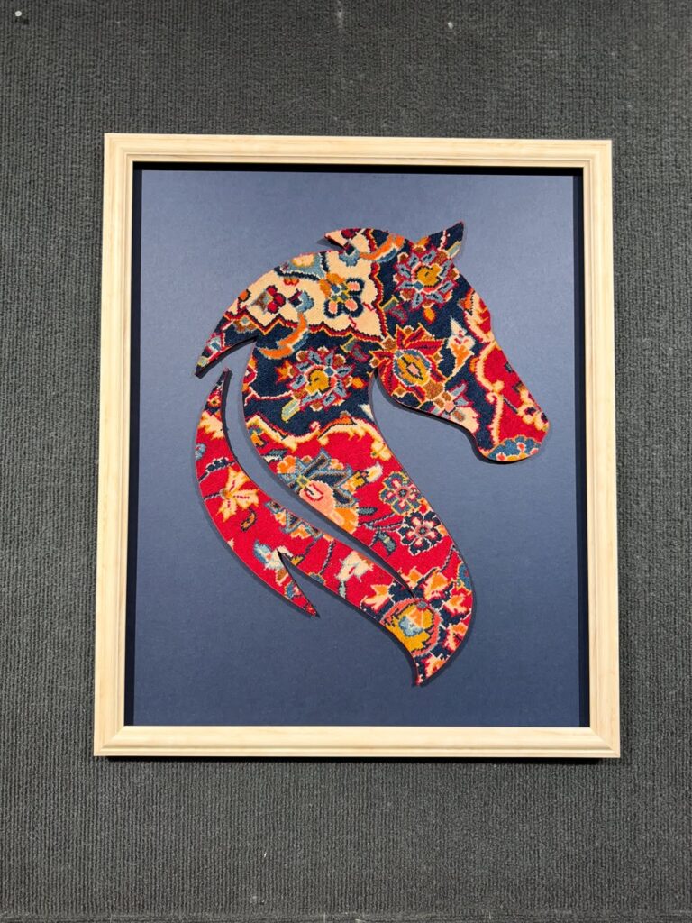 تابلو فرش نفیس «سر اسب»