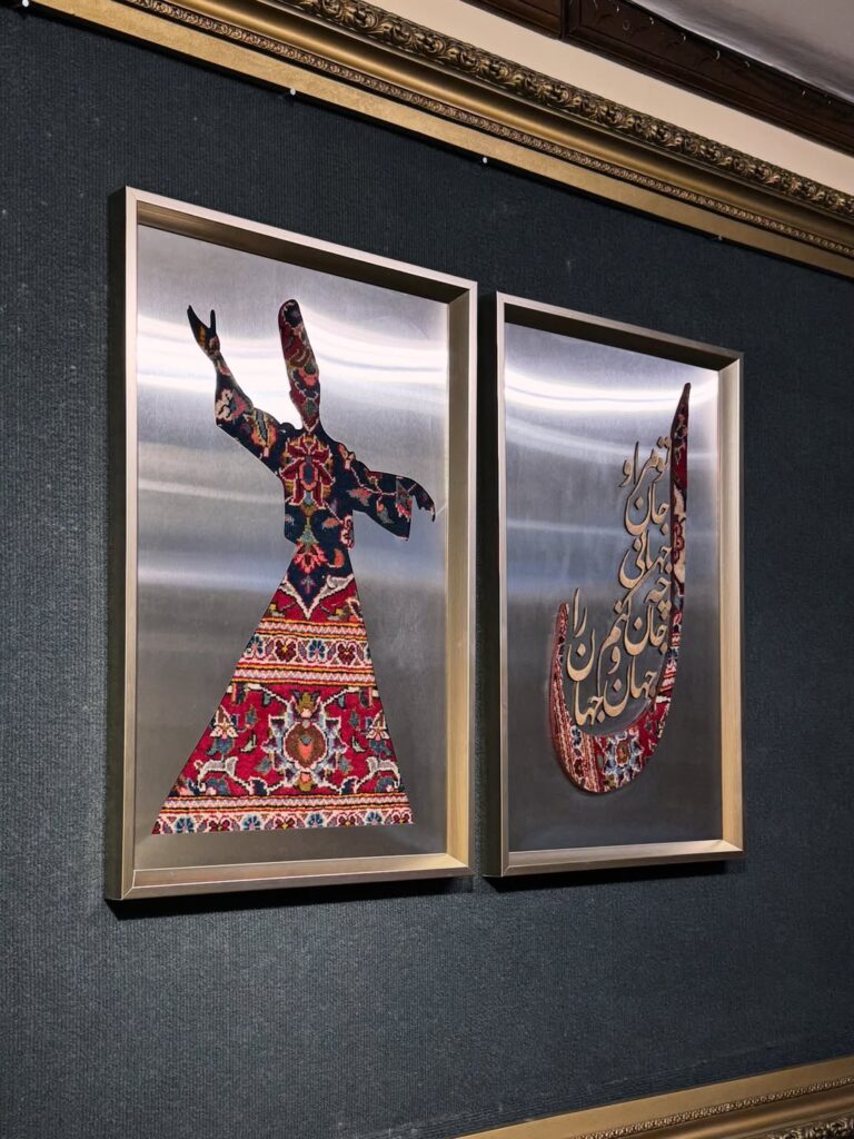 تابلوهای «رقص سماع» و «کالیگرافی ل»